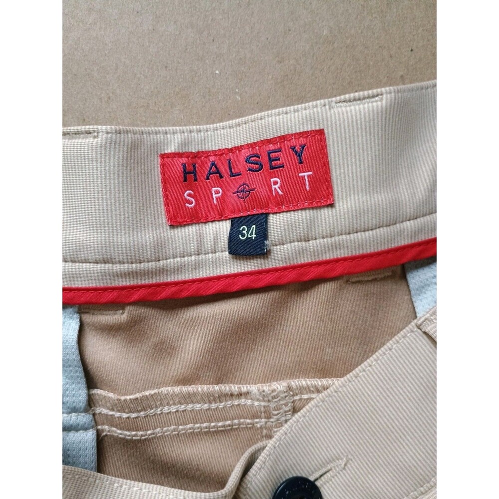 Halsey Shorts Mens 34 Beige Sport Golf Leisure Travel Breakwater - Picture 3 of 9